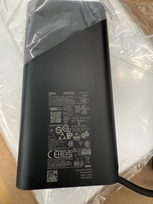 Genuine Dell Slim 240W Charger AC Adapter DA240PM200 GaN Technology DP/N JN7XC - Image 1 of 2