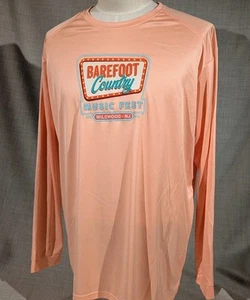 Camisa de sol Barefoot Country Music Fest 2022 Wildwood NJ Coral Adulto Talla 2XL - Imagen 1 de 9