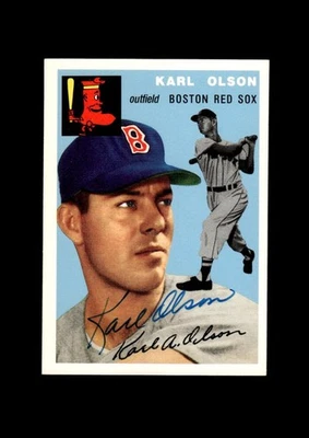 1994 Topps Archives 1954: #186 Karl Olson Auto EX-EXMINT - Image 1 of 2