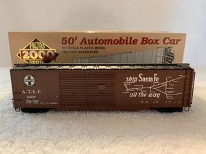 Proto 2000 HO Scale ATSF 50' Automobile Box Car w/dreadnaught ends #10407 - Picture 1 of 8