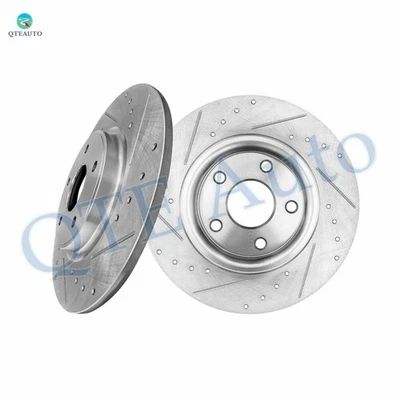 Rear Drilled Slotted Brake Disc Rotors 328mm For 2012-2015 RAM C/V - Image 1 of 4
