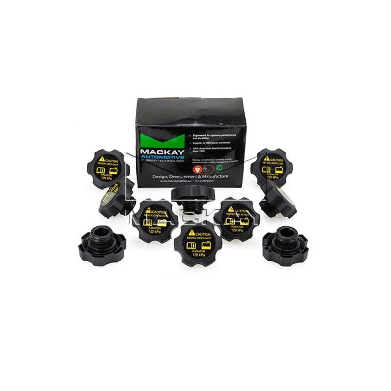 Mackay Radiator Cap Plastic Dual O Ring 120KPA - RC1005B Pack 10 Pcs - image 1 of 1