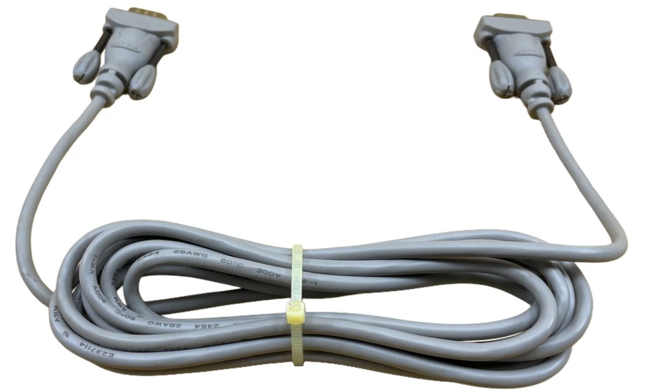 Belkin Serial Extension Cable F2N209-10-XX-T E237114 Awm 2464 28Awg DB9M to DB9F - Image 1 of 4