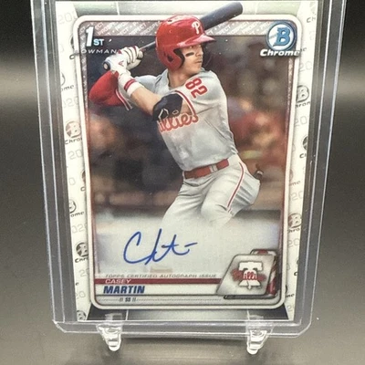 2020 Bowman Draft Casey Martin Chrome Auto 1st bowman - Image 1 of 3