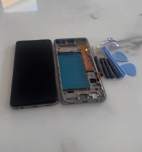 Samsung Galaxy S10 G973F Remplacement Ecran LCD Écran Tactile Numériseur + Cadre UK - Photo 1/2
