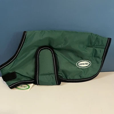 Abrigo Manta Perro Exterior Impermeable Verde Nylon Country Pride Talla Pequeña Nuevo con Etiquetas Foto 1 de 4