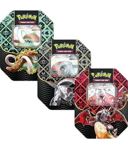 Pokémon TCG Paldean Fates 4 Pack Tin X 1 Random Artwork - Picture 1 of 1