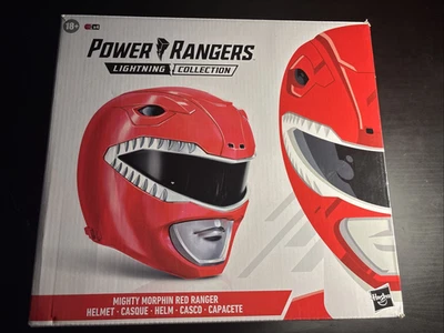 Mighty Morphin Power Rangers Lightning Collection Red Ranger Helmet Hasbro Open - Image 1 of 4