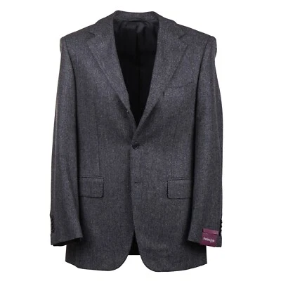 Abrigo deportivo Sartoria Partenopea gris tejido suave lana espiga 38R (UE 48) Foto 1 de 4