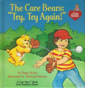 THE CARE BEARS: "TRY TRY AGAIN" - PEGGY KAHN - HARDBACK 1985 1st Edn - VG+ CON - Picture 1 of 2