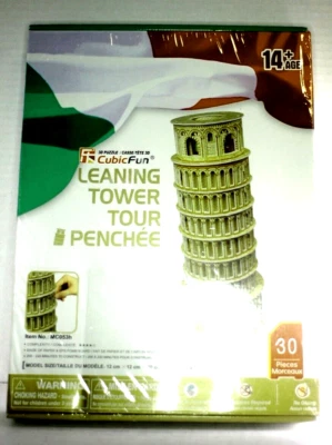 CubicFun 3D Puzzle Leaning Tower of Pisa (ltaly) 30 pieces Jigsaw  - Image 1 of 2