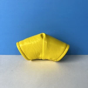 OLD SCHOOL BMX BICYCLE BAR STEM NECK PAD YELLOW VINTAGE NOS - Picture 1 of 5