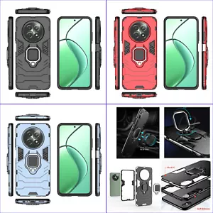 For Realme 12+ 12 Pro Plus custodia supporto anello impugnatura ibrida resistente agli urti + vetro - Foto 1 di 27