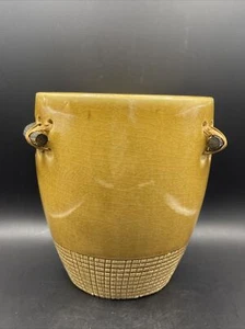 Pottery Planter Wooden Handles - Picture 1 of 12