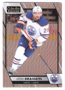 2023-24 O-Pee-Chee Platinum - #5 Leon Draisaitl Silver Rainbow Prism - Picture 1 of 2