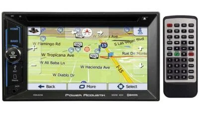 Power Acoustik PDN623B D.Din 6.2" Touchscreen AM/FM/DVD/CD/BT/Navigation - Image 1 of 3