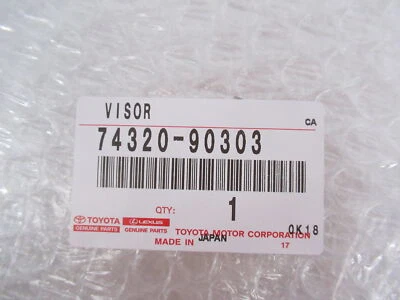 Genuine OEM Toyota 74320-90303 Driver Side Sun Visor Assy 1979-1984 Land Cruiser - Image 1 of 4