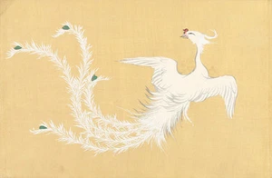 White Phoenix by Yamada Naosaburo 75cm x 49cm High Quality Canvas Print - Picture 1 of 1