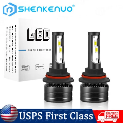 For Ford Festiva 1988-1993 White 9004 HB1 LED Headlights Bulbs High Low Beam F5 - Image 1 of 4