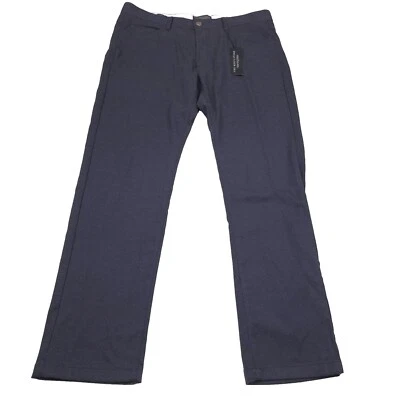 Bloomingdale's Flannel Tailored dress Pants Men's 34x34 navy business work - Image 1 of 4