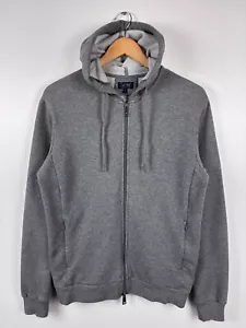 Mens Armani Jeans Zip Hoodie Sweatshirt Gray Size S - Picture 1 of 8