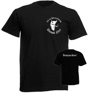 Maglietta T-SHIRT nera con stampa 15° Cp Diavoli neri Paracadutisti Folgore - Foto 1 di 1