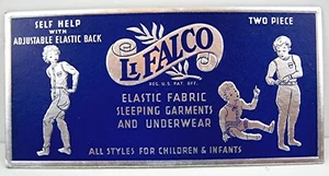 Early Li Falco Drop Seat Garment Store Chaspec High Relief Sign Little Falls NY - Picture 1 of 1