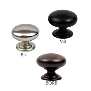 Round Mushroom Knobs for Kitchen/Bath Cabinet Hardware KPT - Picture 1 of 13