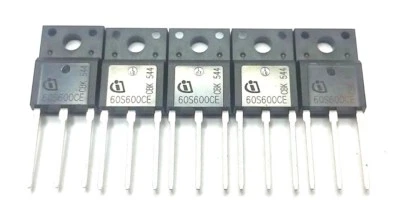 60S600CE 600V (5x) CoolMOS  Power Transistor   TO-220 FullPAK - Image 1 of 2