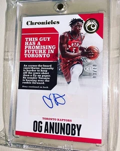 2017 Panini Contenders Gold OG Anunoby Rookie AUTO 3/10 Jersey # Match Raptors - Picture 1 of 2