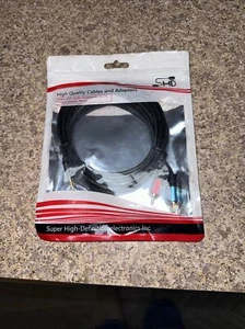3.5mm 6 Ft Cable HD 2RCA to 3.5mm 2-RCA to AUX Cord Adapter Stereo Audio Y-Cable - Picture 1 of 5