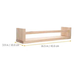 2 Pcs Wall-mounted Storage Rack Child Shelves Organizers and Kitchen - Picture 1 of 12