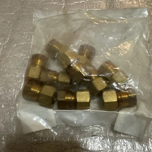 (10-Pk) Proflo Adapter Brass 1/2” x 3/8" FIP Compression FIP PFXFCUDCN - Picture 1 of 5