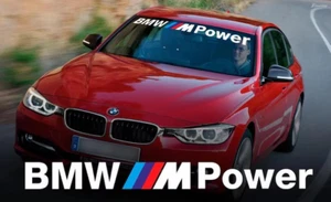 M Power BMW windshield banner Vinyl Decal Stickers For Euro car - Picture 1 of 2
