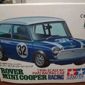 Tamiya 1/10 Mini Cooper Racing Radio Électrique Contrôle Inutilisé RC Kit - Photo 1/16