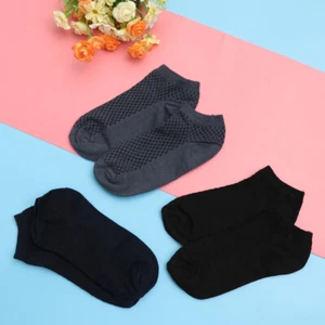 5 Pairs Men Ankle Low Cut Socks Breathable Comfy Casual Non-Slip Socks - Picture 1 of 12