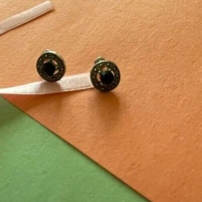 Pendientes plata oxidada y negro [ENVÍO GRATUITO] Foto 1 de 4