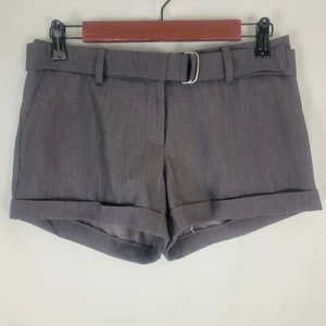 Forever 21 XXI Shorts Womens Small Gray Low Rise Belted Cuffed Hem - Picture 1 of 13