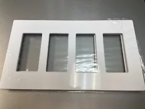 Crestron Blanco Brillante FP-G4-W-S Dispositivo Cuatro Cuadrillas Decora Pared Placa Frontal, OEM Nuevo - Imagen 1 de 2