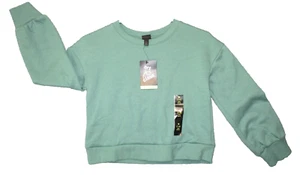Art Class Size M 7/8 Long Sleeve Crew Neck Sweatshirt Green - Picture 1 of 6