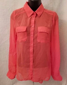 Ambiance Apparel Womens Shirt Top Blouse Size S Small Coral - Picture 1 of 4