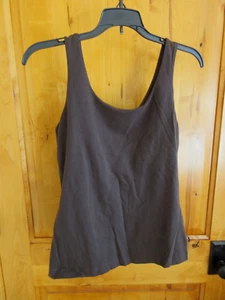 EDDIE BAUER VINTAGE TANK TOP SZ S FUDGE COLOR INNER BRA COTTON SPANDEX SRI LANKA - Picture 1 of 5