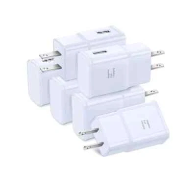 50-Pack 15W Adaptive Fast Charger Wall Plug for Samsung Galaxy & Android Phones - Image 1 of 4