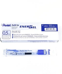 Pentel Refill Ink for EnerGel Liquid Gel Pen, fine (0.5mm), Blue Ink, Box of 12 - Picture 1 of 4