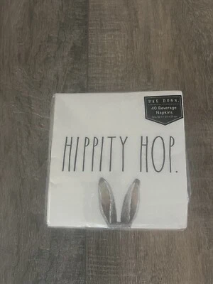 Servilletas para bebidas Easter Hippity Hop 10x10 pulgadas 40 unidades Foto 1 de 2