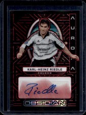 2022-23 Obsidian Karl-Heinz Riedle Aurora Autographs Auto Red Pulsar #21/44