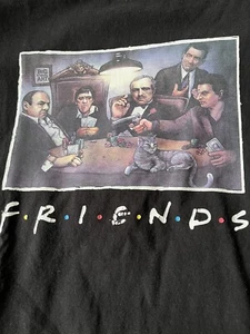 Friends Soprano’s Scarface Gangsters Poker Parody Mafia Graphic T Shirt Size 3X - Picture 1 of 7