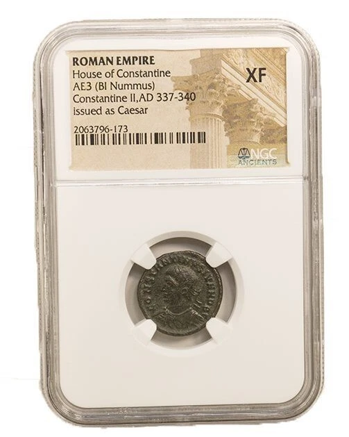 NGC ( XF ) Roman AE of  Constantine II (AD 316-340) NGC Extremely Fine XF Coin - Image 1 of 2