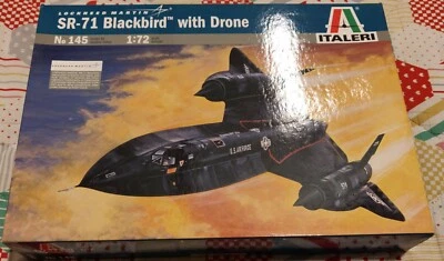 Lockheed Martin SR-71 Blackbird with Drone Italeri 145 1:72 ultra rare vintage - Immagine 1 di 3