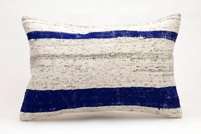 Funda de almohada de cáñamo, 16”x24”, almohada decorativa étnica, cojín de sofá hecho a mano Foto 1 de 4